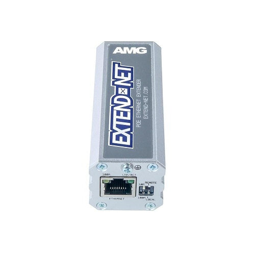 AMG Systems AMG160-1F-1ET Extend-Net Series Industrial Ethernet Extender Over 2-Wire with 30W PoE Pass-Through