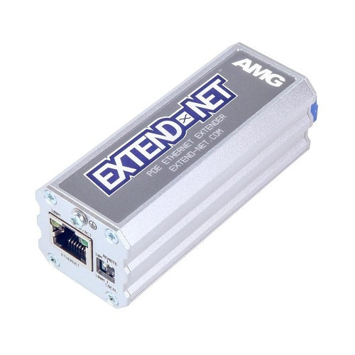 AMG Systems AMG160-1F-1ET Extend-Net Series Industrial Ethernet Extender Over 2-Wire with 30W PoE Pass-Through