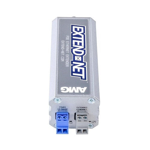 AMG Systems AMG160-1F-1ET Extend-Net Series Industrial Ethernet Extender Over 2-Wire with 30W PoE Pass-Through