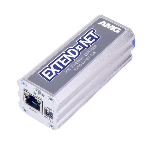 AMG Systems AMG160-1F-1EU Extend-Net Series Industrial Ethernet Extender Over UTP with 90W PoE Pass-Through