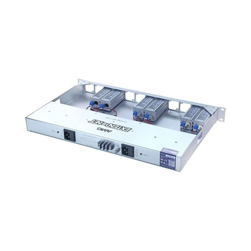 AMG Systems AMG160C-RP-AA Extend-Net Series Industrial Rack Chassis for AMG160-1F Units, Dual 48VDC Integrated PSUs