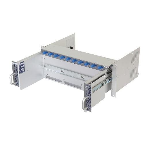 AMG Systems AMG2034-56-RP-DD 4U Rack Chassis with Dual 56V Power Supplies and Fault Relay for DIN Rail Equipment
