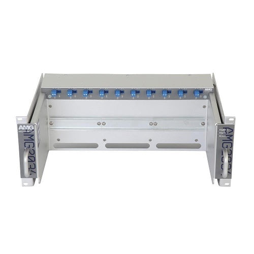 AMG Systems AMG2034-56-RP-DD 4U Rack Chassis with Dual 56V Power Supplies and Fault Relay for DIN Rail Equipment