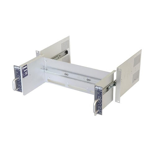 AMG Systems AMG2034 Industrial Retractable Rack Chassis for AMG DIN Rail Units, 4U 19\\" Rack Mount, Integrated Cable Management, PSU Not Included, No DC Unit Connections