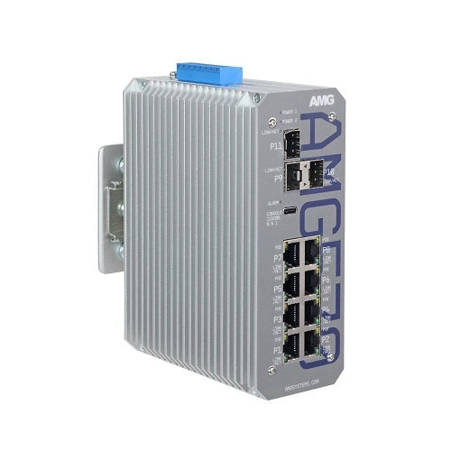 AMG Systems AMG2035 90° DIN Rail Wall Mounting Bracket with Extension for Single or Dual Units