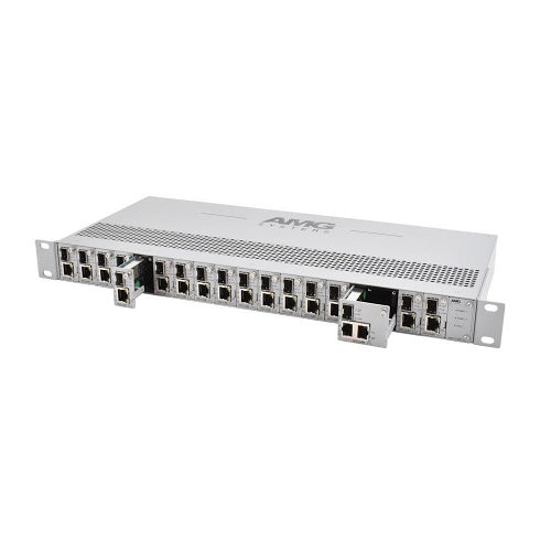 AMG Systems AMG2036-RP-AD 1U Blade Rack Chassis with 18-Slots, AC Mains and 12VDC Power Inputs