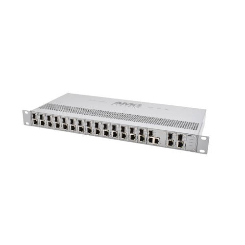 AMG Systems AMG2036-RP-DD 1U Blade Rack Chassis with 18-Slots and Dual 12VDC Power Inputs