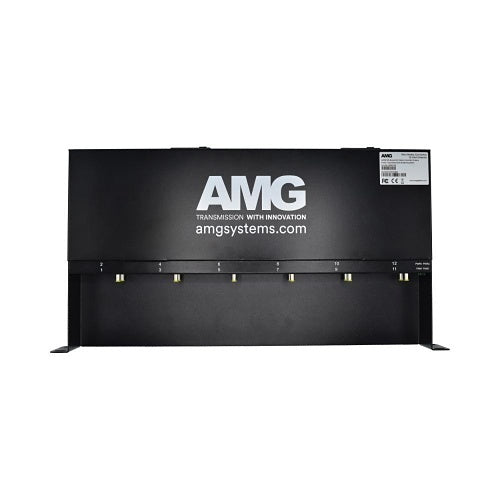 AMG Systems AMG210C 1U 19\\" Rack Chassis for 12-Mini Media Converters with Dual Hot-Swappable Power Supplies
