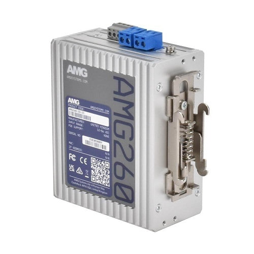 AMG Systems AMG260-2G-2S AMG260 Series Dual Channel 2+2 Port Industrial Media Converter, DIP-Switch Functions, 2 x 12-56VDC Power Inputs, Fault Relay