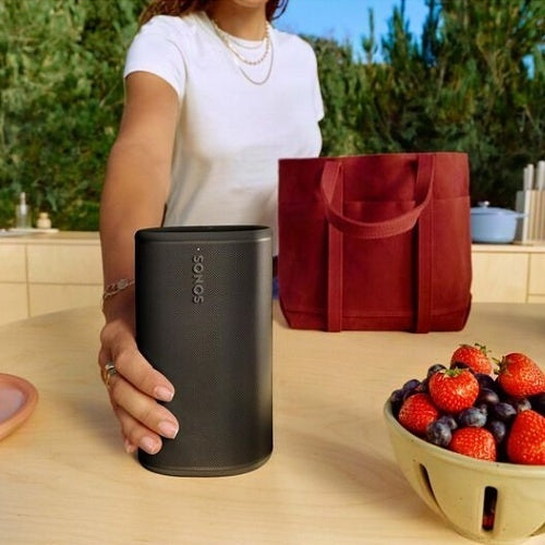 Sonos PLAYPUS1BLK Play:1 Mini Home Speaker, Portable, Bluetooth, Black