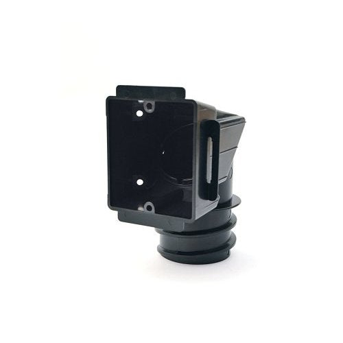 MantelMount EC43 Cable Routing Box with Movable 360° Rotational Sleeve, Black Matte