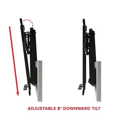 MantelMount MM540 Enhanced Pull Down TV Mount, 35-Degrees Swivel Each way or 60-Degrees One Way, Black Matte