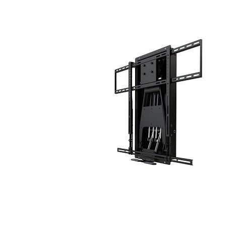 MantelMount MM750 Pro Series Pull Down TV Mount with Top Echelon Gas Pistons for Larger and Heavier TV\'s, 25-Degrees Swivel, Black Matte