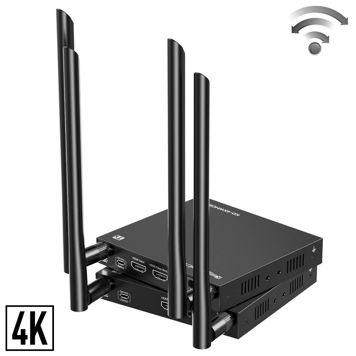 4K-60Hz Wireless HDMI Extender to 100 Ft with IR