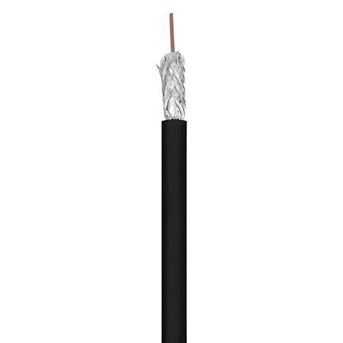 Wavenet RG11BNR2 Coaxial Cable, RG11 BNC Ready, 1000\' Reel, Black