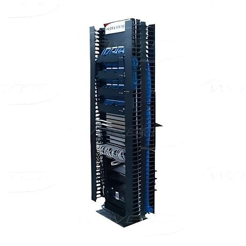 Wavenet VCMC-41278D Double Sided 78\\" Vertical Plastic Duct Cable Manager