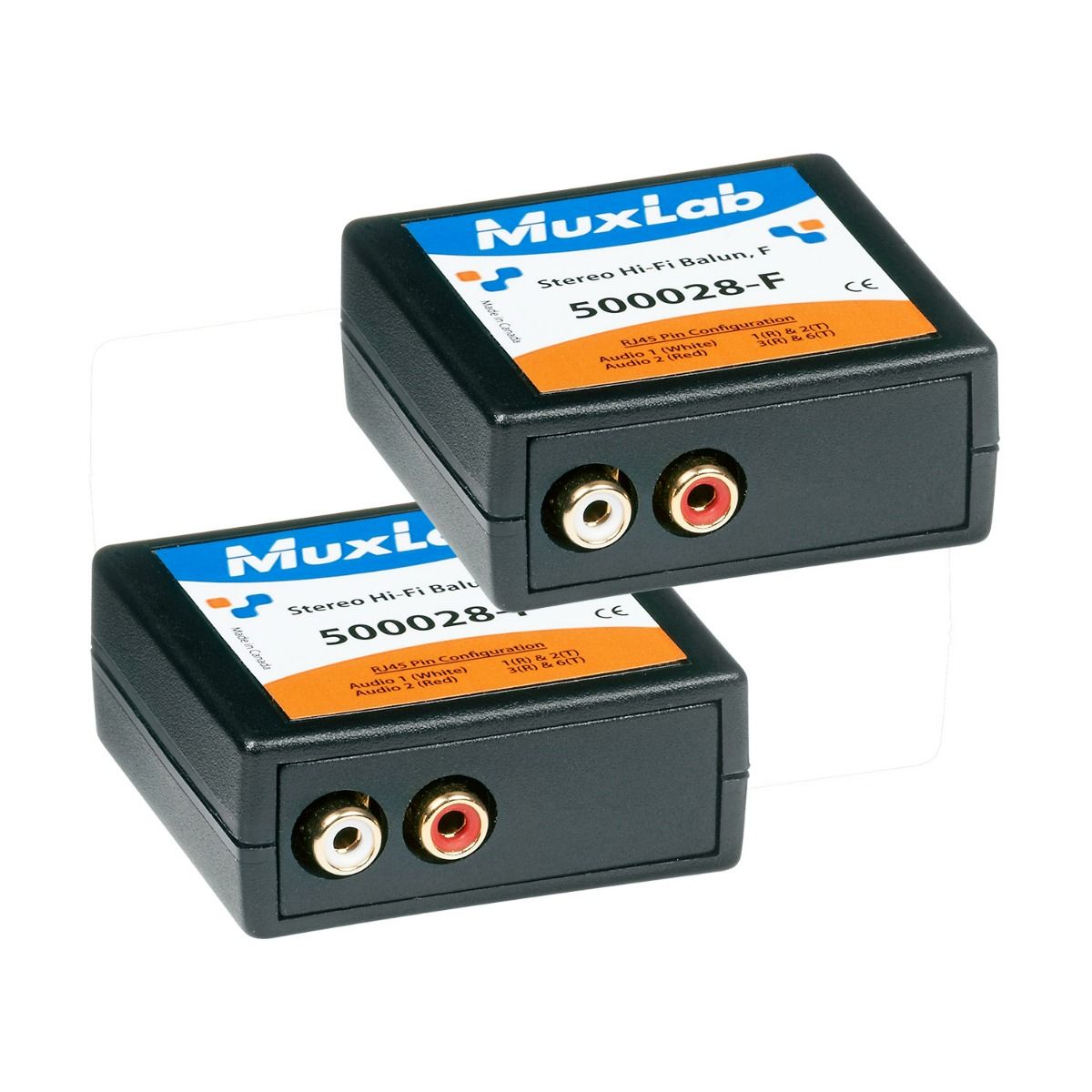 Stereo Hi-Fi Balun, F, 2-Pack