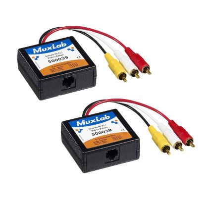 Stereo Hi-Fi Video Balun, 2-Pack