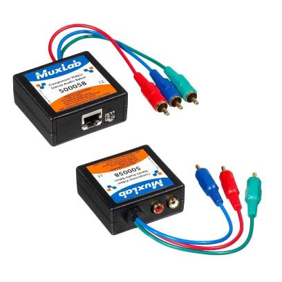 Component Video-Stereo Audio Balun 2-Pack