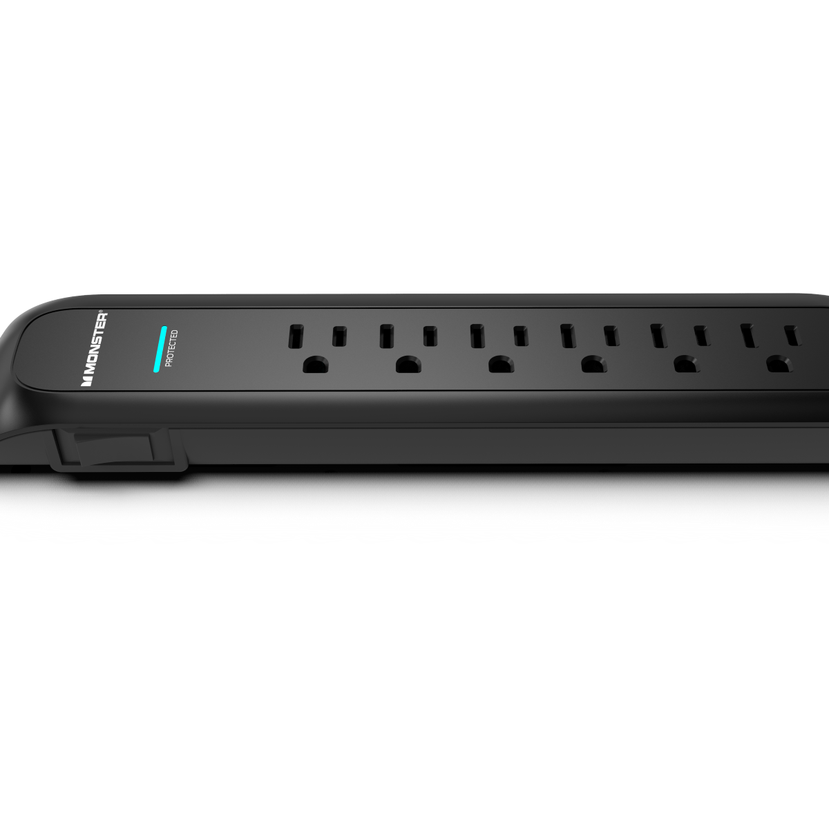 Monster - Power Strip Surge Protector, 6 AC, 15ft Cord, BLK