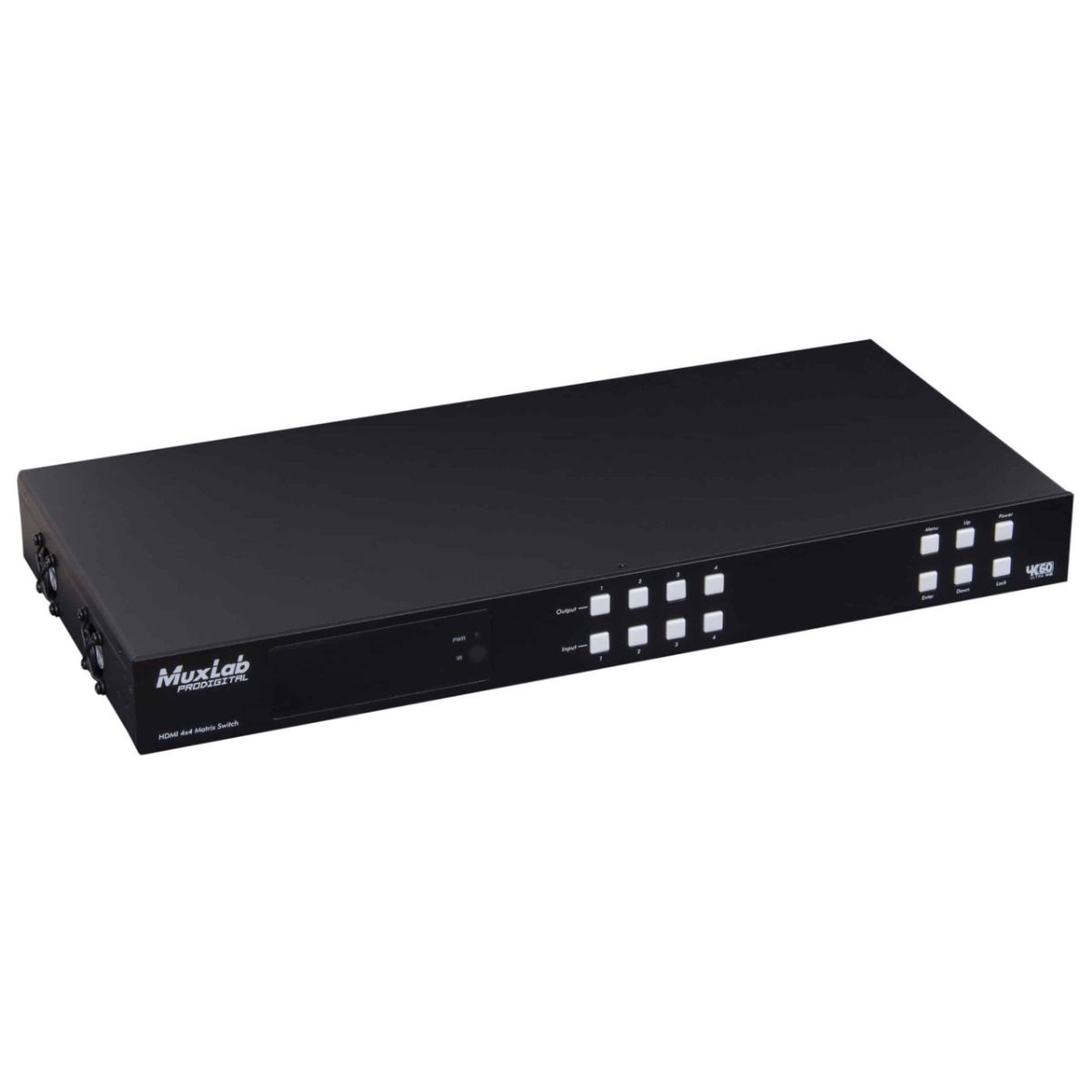 HDMI 4x4 Matrix Switch Kit, HDBT, PoC, 4K-60 (w-4 Receivers)