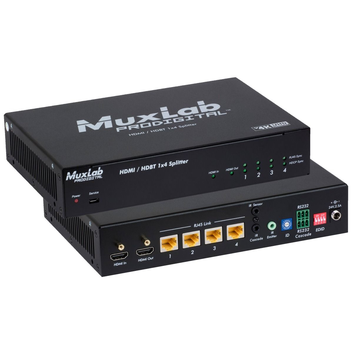 HDMI-HDBT 1x4 Splitter, UHD-4K