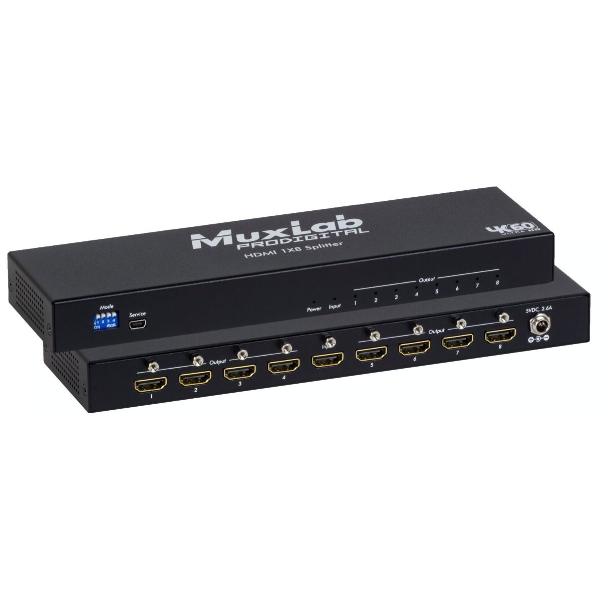 HDMI 1x8 Splitter, 4K-60