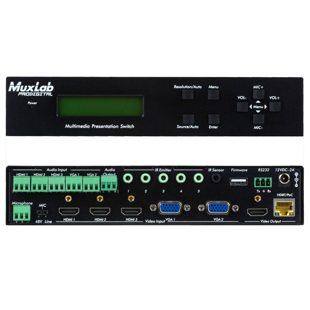 5x1 HDMI - HDBT Multimedia Presentation Switch