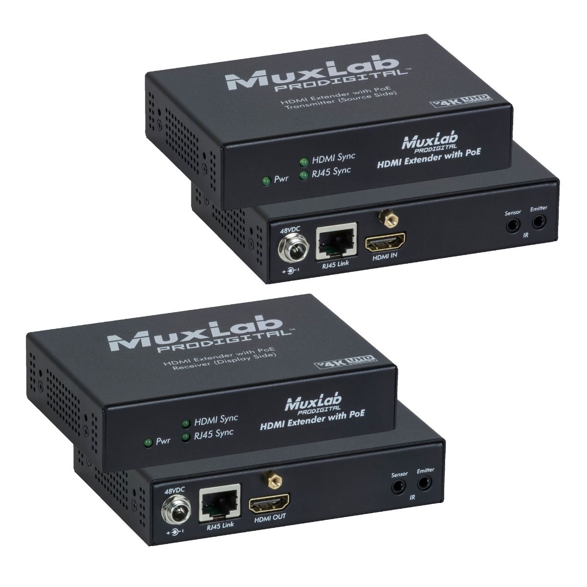 HDMI Extender Kit, PoE, HDBT, UHD-4K