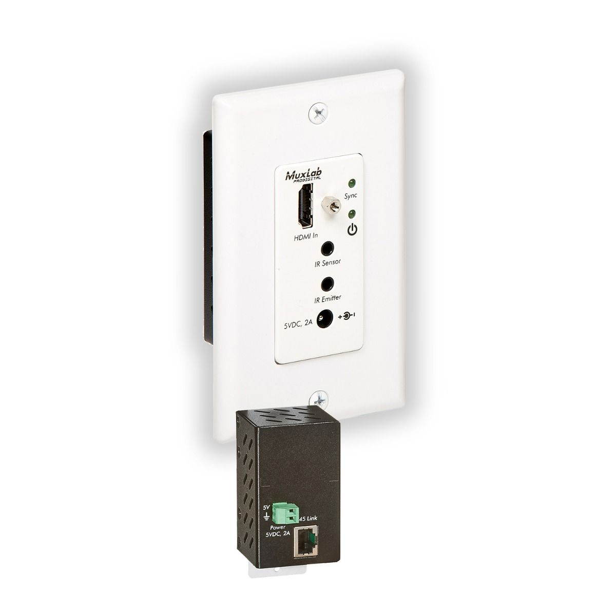 HDMI Wall-Plate Transmitter, HDBT, UHD-4K (Decora)