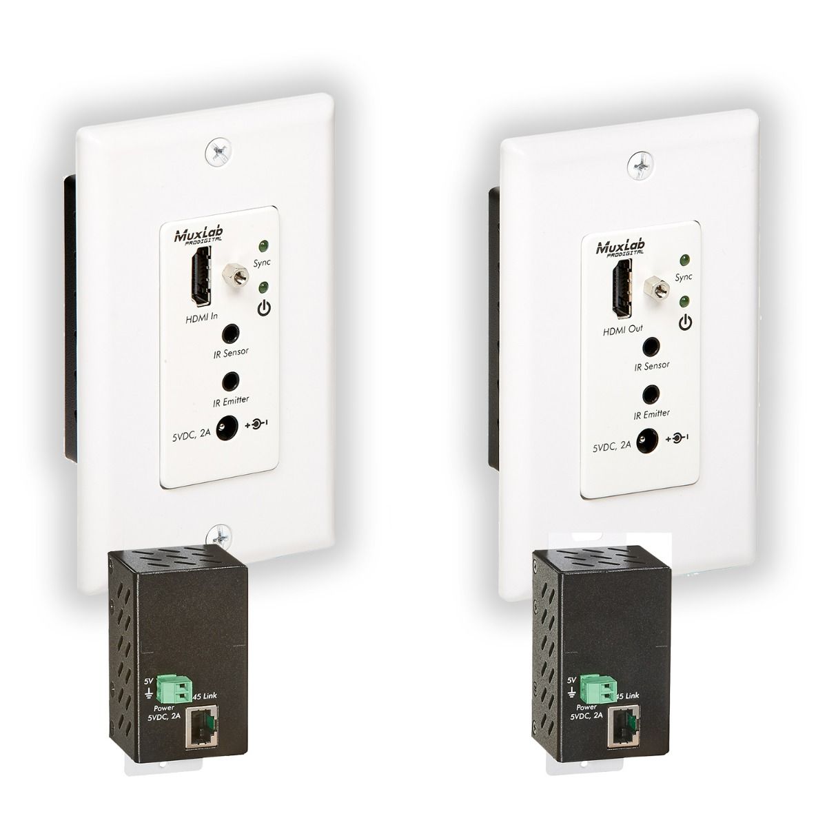 HDMI Wall-Plate Extender Kit, HDBT, UHD-4K (Decora)