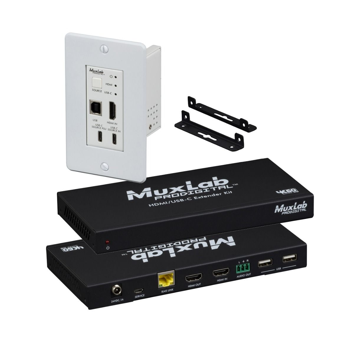 HDMI-USB-C KVM Extender Kit, HDBT, 4K-60