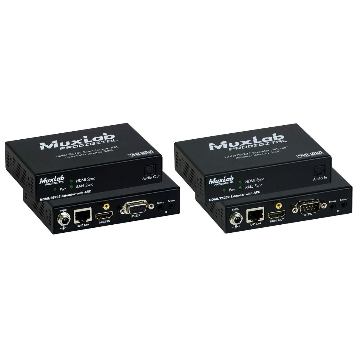 HDMI - RS232 Extender Kit with ARC, HDBT, UHD-4K