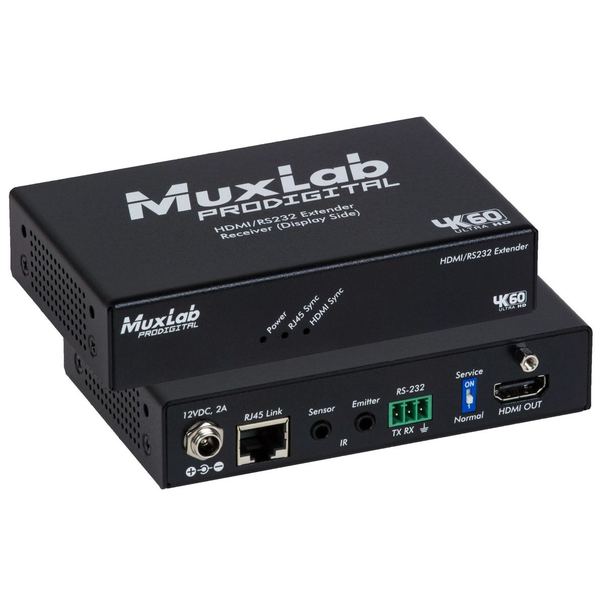 HDMI-RS232 Extender Kit, HDBT, 4K-60