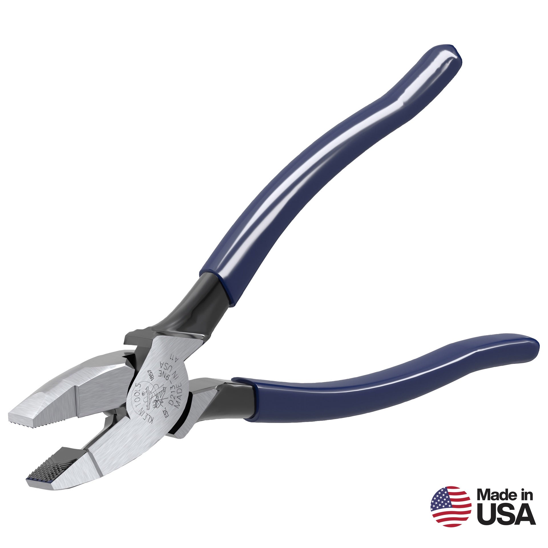 KLEIN 9IN LINEMAN\'S PLIER NEW ENGLAND NOSE D213-9NE