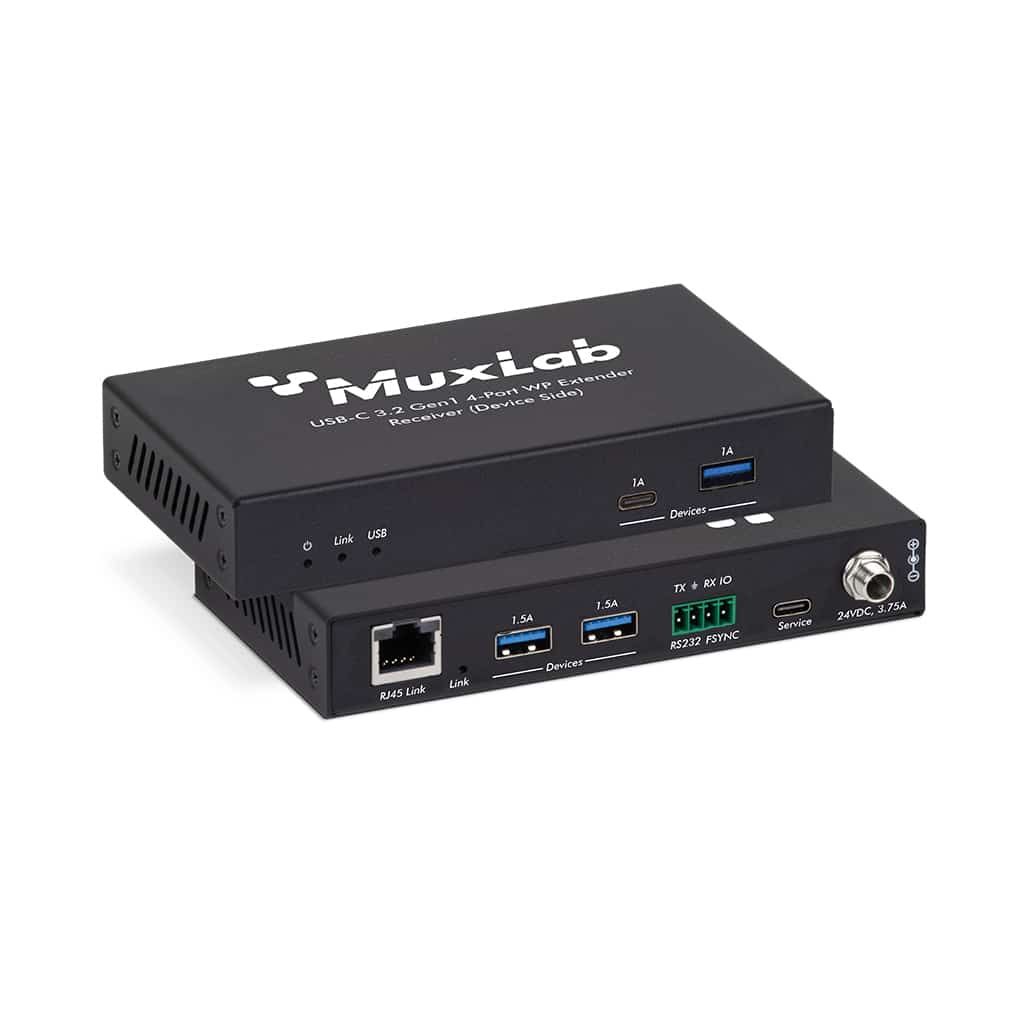 USB-C 3.2 Gen1 4-Port WP Extender Kit, 100m