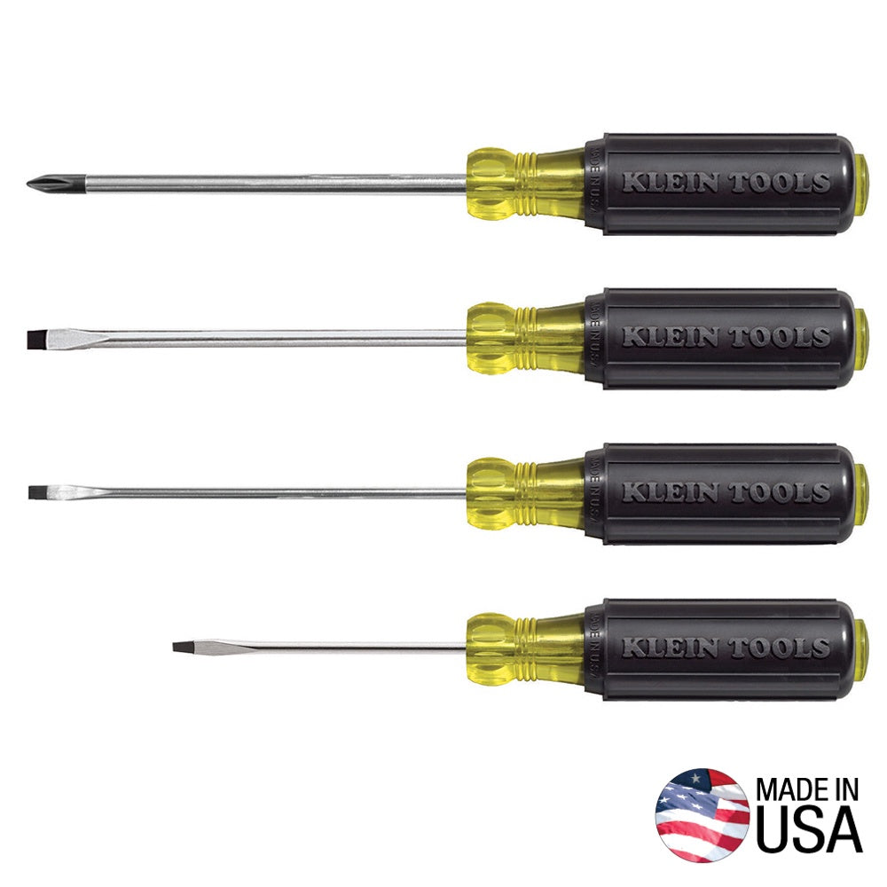 KLEIN 4PC MINI CUSHION GRIP SCREWDRIVER SET 85484