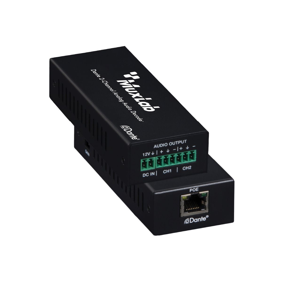 Dante 2 Channel Analog Decoder