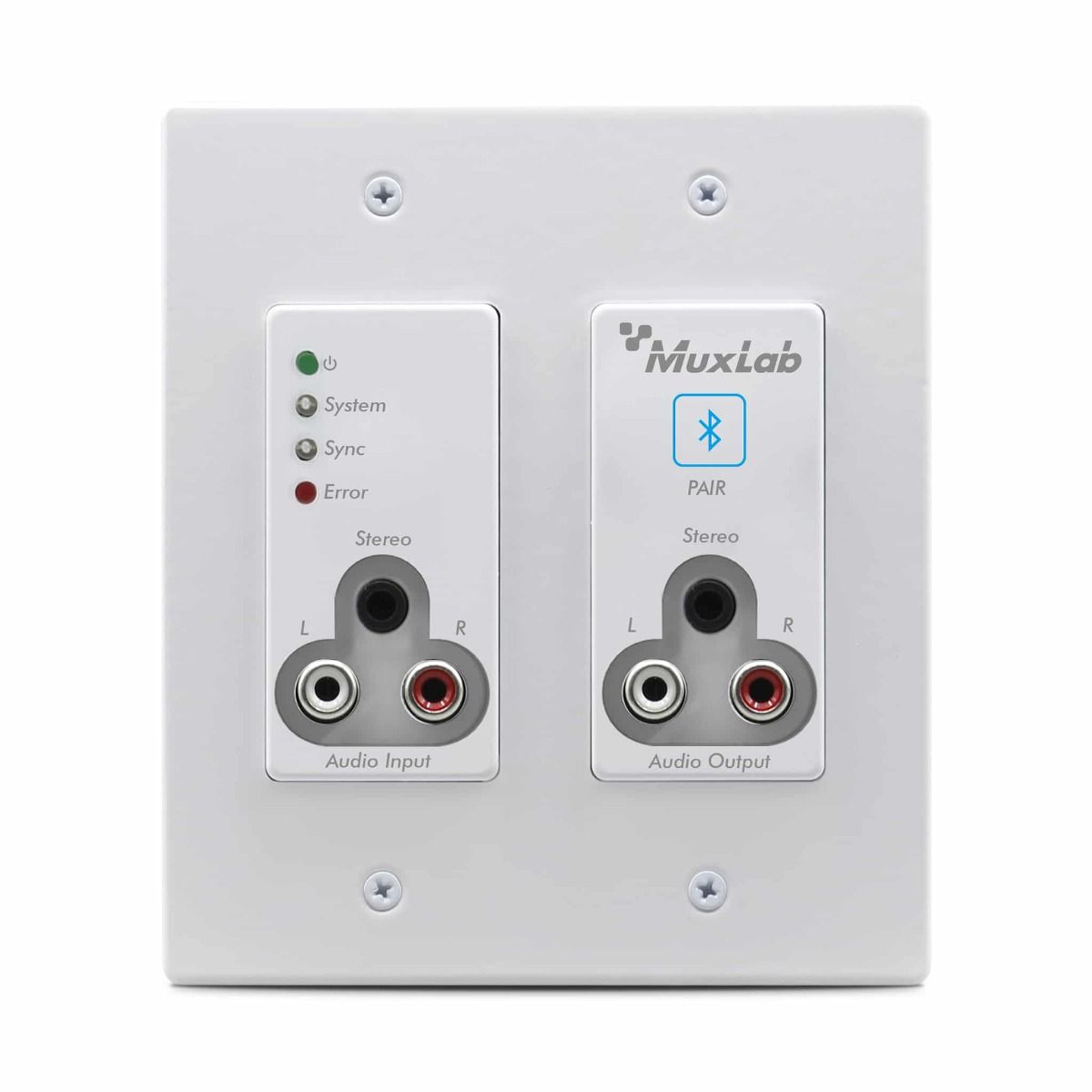 Bluetooth and RCA/3.5mm Audio to Dante, White