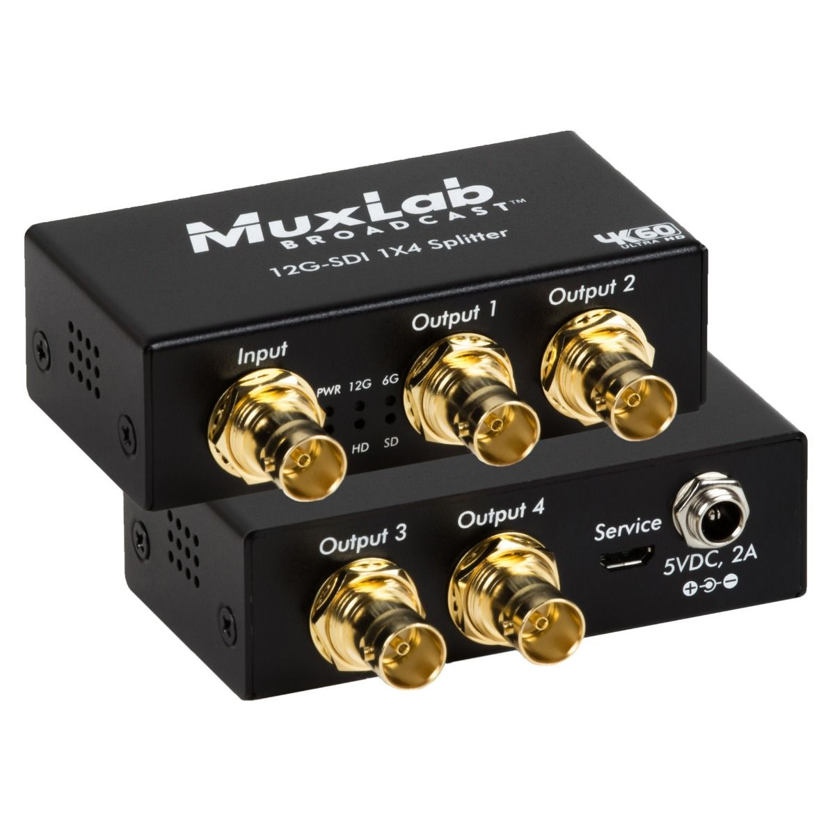 12G-SDI 1X4 SPLITTER, 4K-60