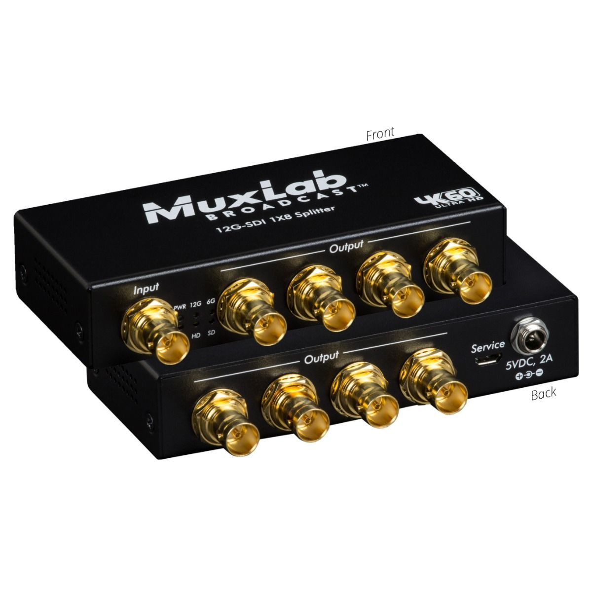 12G-SDI 1X8 SPLITTER, 4K-60