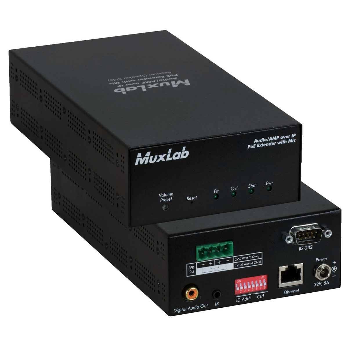 Audio - AMP over IP RX Extender, with AMP 50W-CH