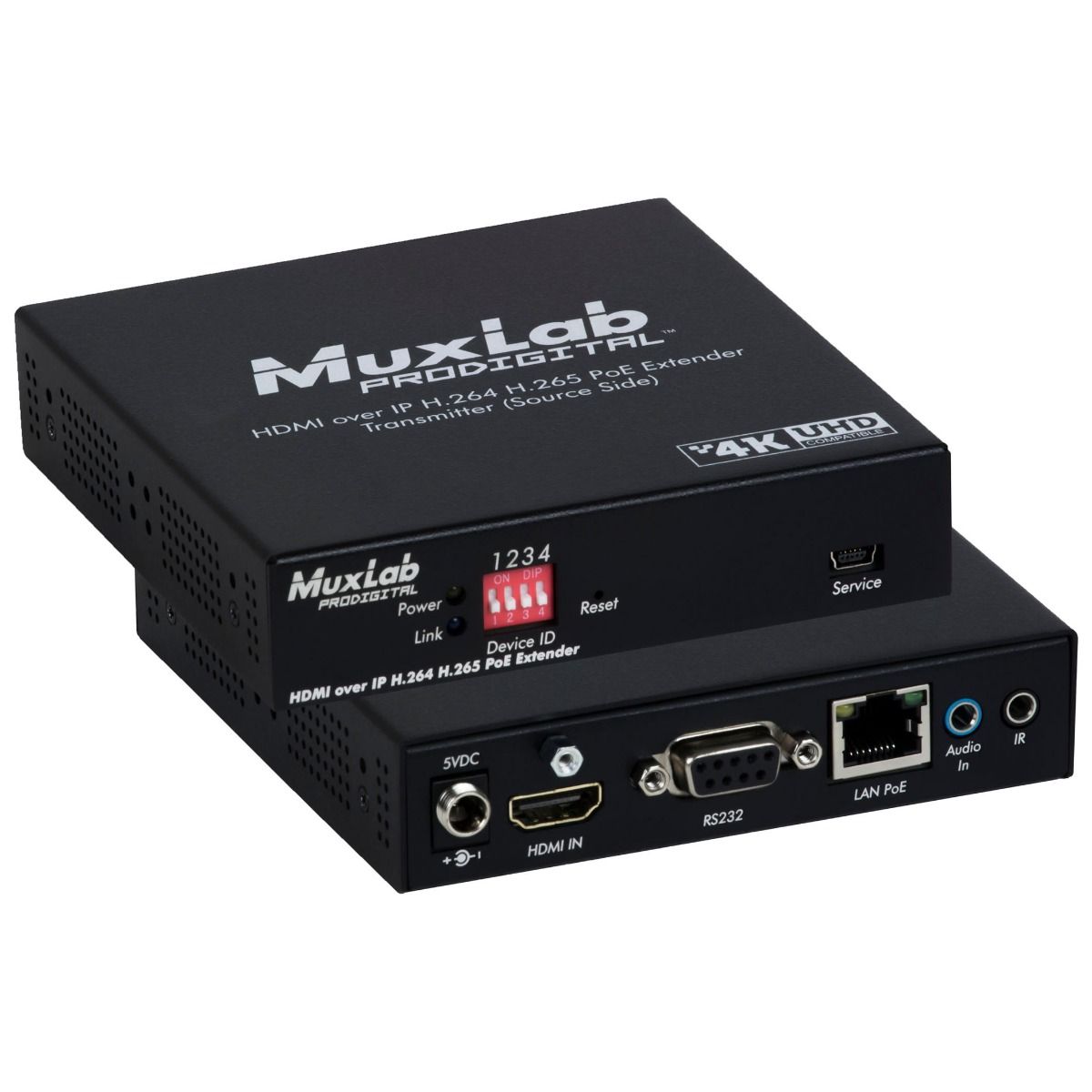 HDMI over IP H.264-H.265 PoE Transmitter, 4K-30