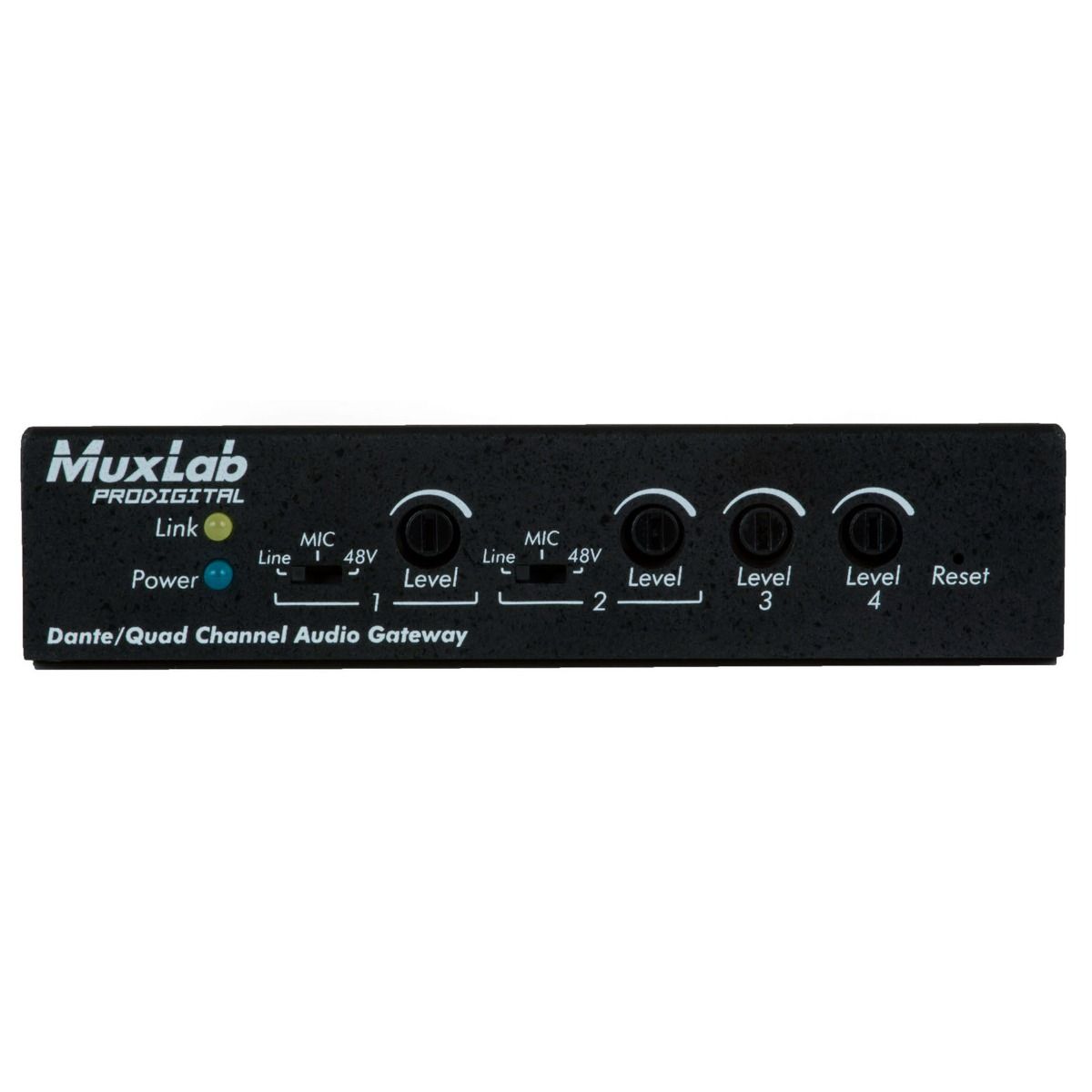 Dante-Quad Channel Audio PoE Gateway