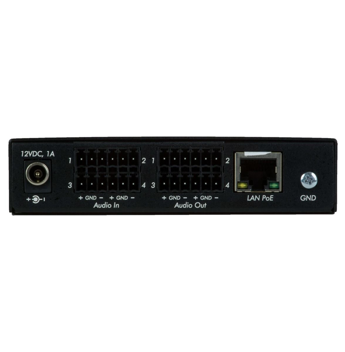 Dante-Quad Channel Audio PoE Gateway