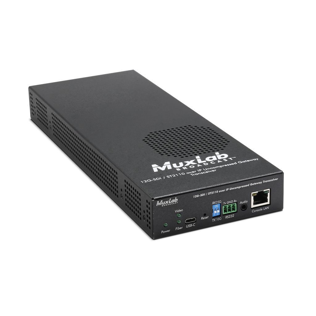 12G-SDI/ST2110 over IP Gateway Transceiver