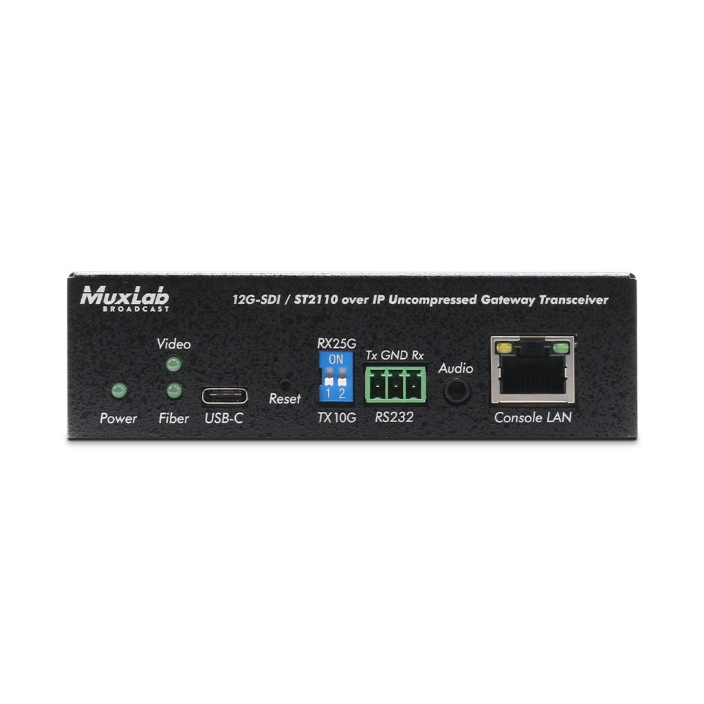 12G-SDI/ST2110 over IP Gateway Transceiver
