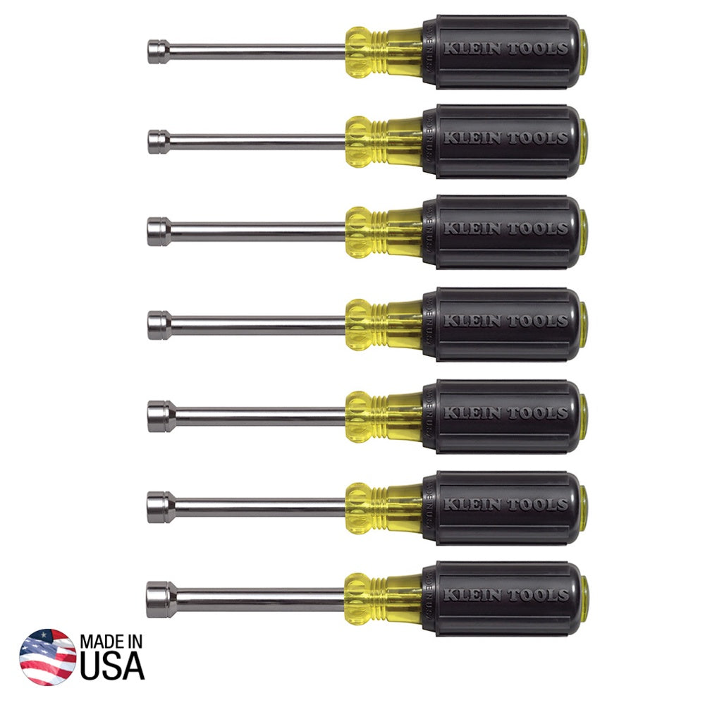 KLEIN METRIC NUT DRIVER SET 7PC 3\\" 65160