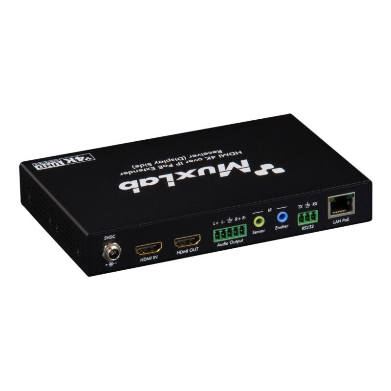 KVM HDMI over IP PoE Receiver Deluxe, 4K/30