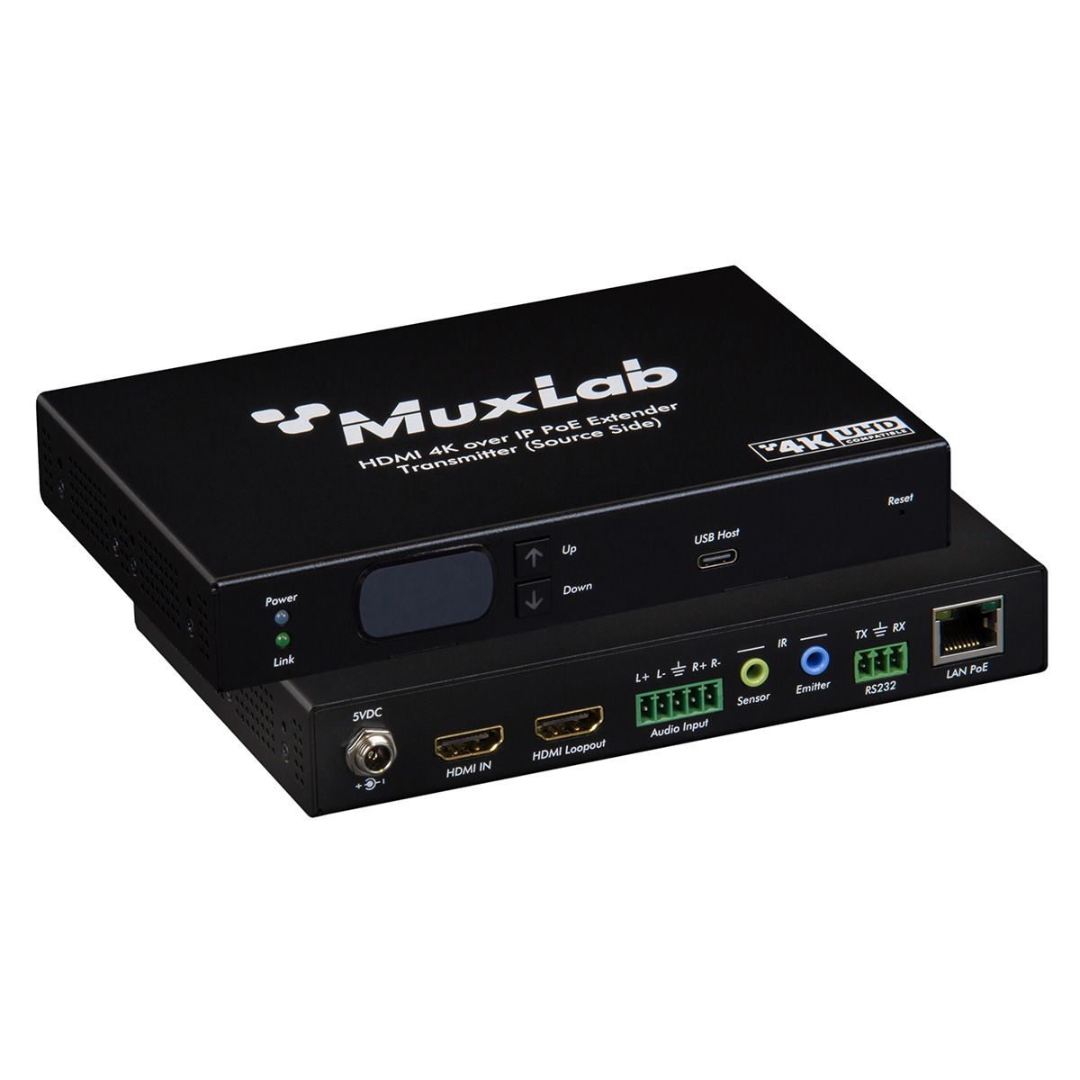 KVM HDMI over IP PoE Transmitter Deluxe, 4K/30